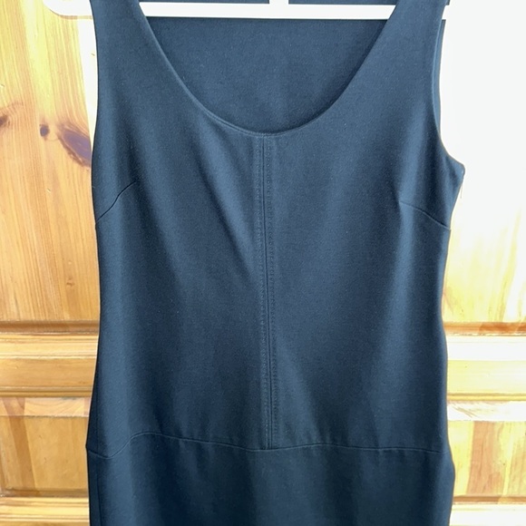 Banana Republic Black Side Zip Ponte Sheath Dress - Picture 4 of 8